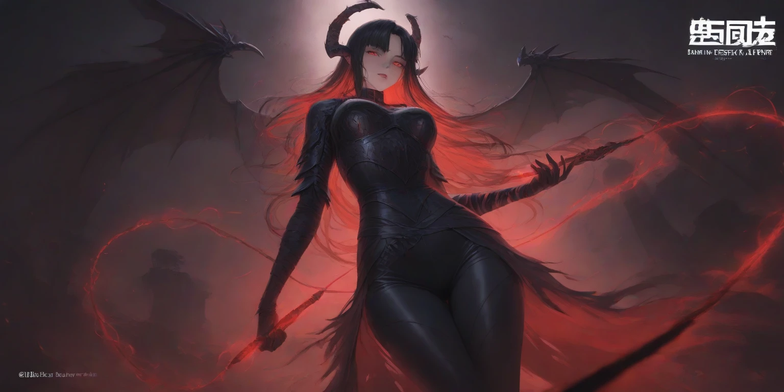 1 demon queen, solo, evil smile, smoky gothic makeups, small eyes, pale skin, obsidian armor, transparent silk cape, scales, black rough texture horns, glowing red eyes, thorns, blood,
(ass view) army of demons , tails
gothic, fantasy, abstract, muted color
dramatic lighting ,
best quality, masterpiece,
(modern digital art by Andre Derain , gerald brom ,)
<lora:add_detail:1>