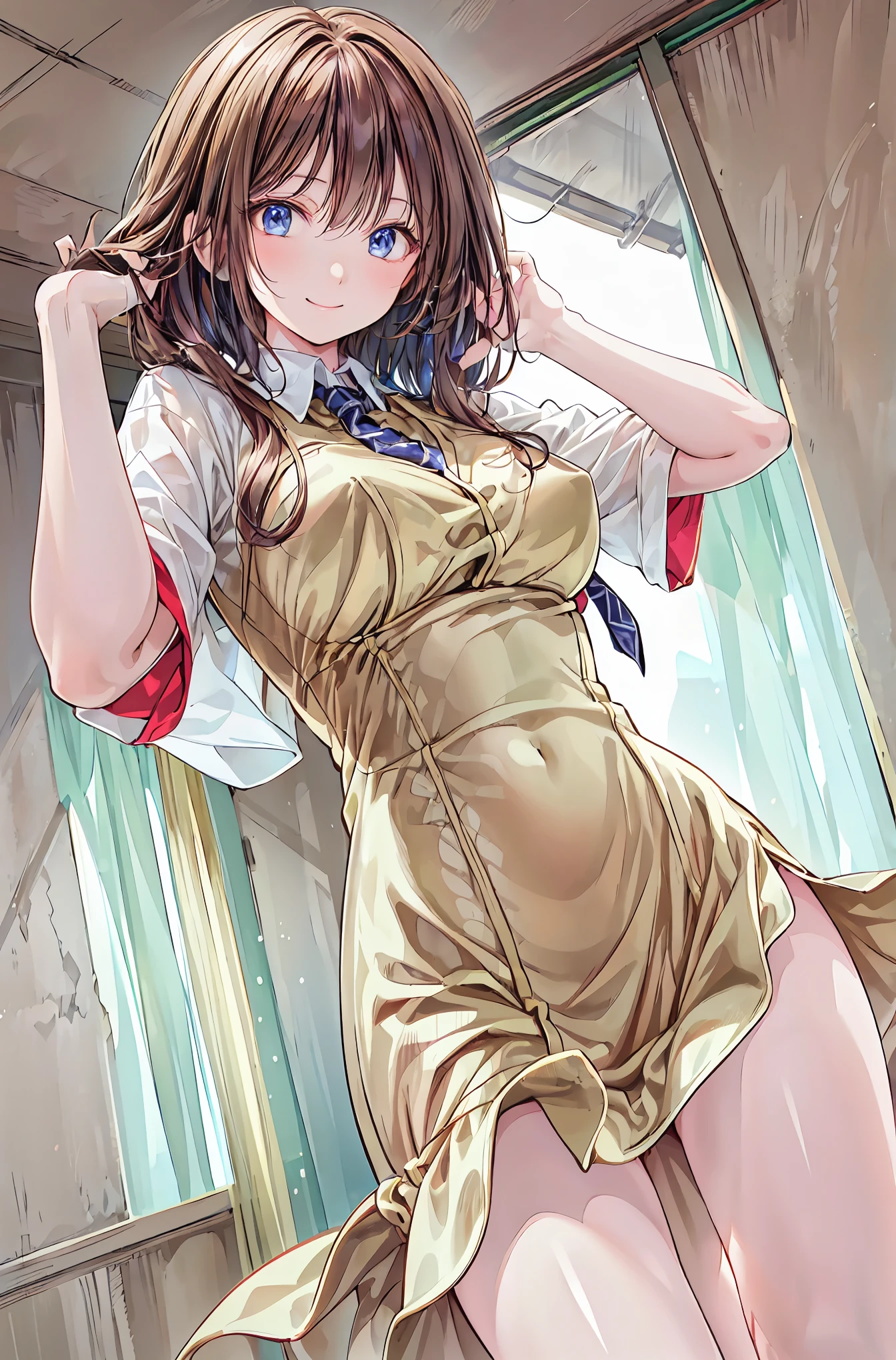 I can see the nipples,disposalで監禁され鎖で縛られたasuka langley soryu,chest and crotch exposed,blue eyes,hair between eyes,headware,interface headset,orange hair,赤いribbon、ribbon、School uniform drenched in sweat、skirt、slip dress、slip dress、Tokyo No. 3 Middle School Uniforms,Handcuffed and restrained,disposal,disposalでレイプされている