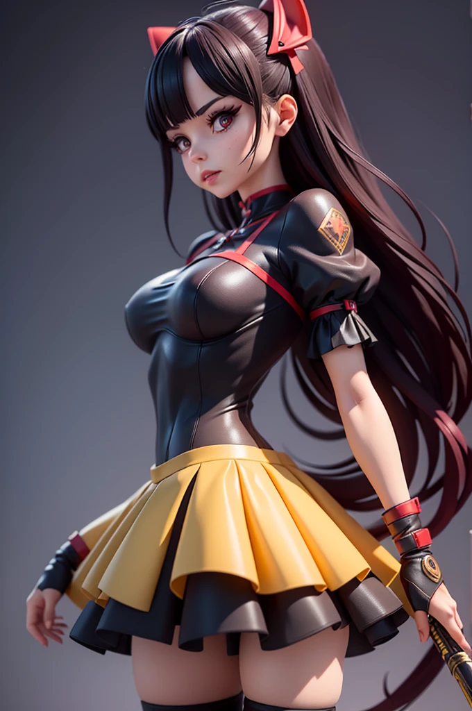 Nsfw, (master part, best quality;1.3), extremely detaild ,ultra detaild, 1girl,standing alone, Breasts huge, hair ornament, aretes, Looking at Viewer, mini skirt, microwave good, purples eyes, 4k resolution, Ultra-realistic, highy detailed, fully body, natta, dynamic lights, fullmoon
