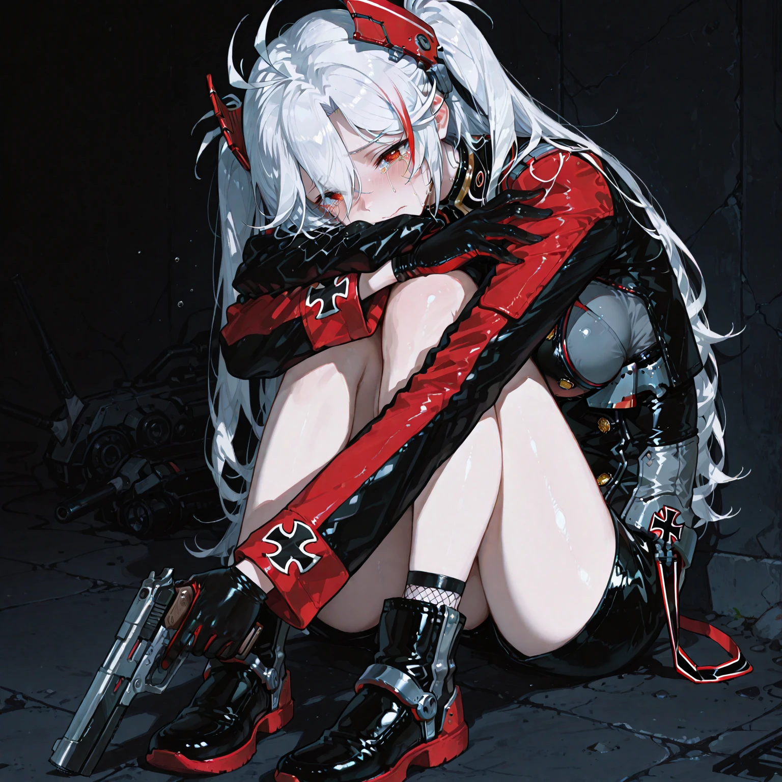 Dark doll with axe