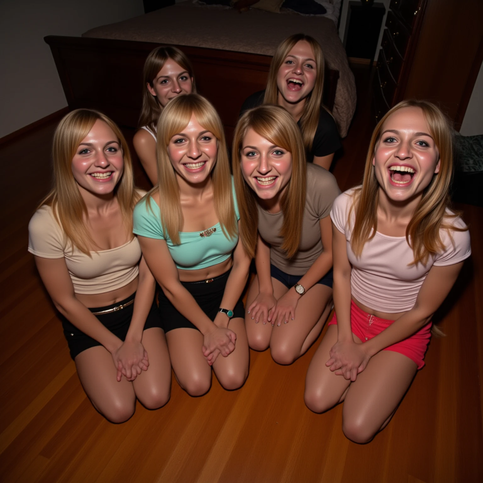 RAW photo, riding a penis, stradeling, POV squatting, (crowded with girls: 1.6)) 9 girls half asian girls having sex, spread legs, ((moaning face: 1.9, pain face, open mouth, laughs)), detailed pussy, Russian blonde girl, very big breasts, hair bangs, , kissing ((very skinny), flat belly, tanned marks,4girls, ((in a beach, outside)), masterpiece, best quality, 25 years old, (photorealistic:1.4), full body shot, a photo of a beautiful woman, skinny, brunette hair, textured hair, detailed face,, naked, nsfw, blonde highlights hair, very messy hair, open leg, , smiling, , half asian, (((very cute face)) ) ((dynamic poses, dynamic camera angle)) ((not looking at the camera, facing away from the camera)) Highly detailed CG Unity 8K wallpapers、top-quality、ultra-detaillied、masterpiece、realistic、Photo-realistic highly detailed cute girl、(20yr old)、roundly eyes、((group, crowded)) sexy woman, close up, 20 years, spreading pussy, spreading legs, wearing top , 8k high definition, highest quality, skin texture, masterpiece, best quality, perfect lighting, cinematic lighting, (sharp focus:1.2), HDR, beauty, ultra-detailed, amazing, eos, skin_pores
