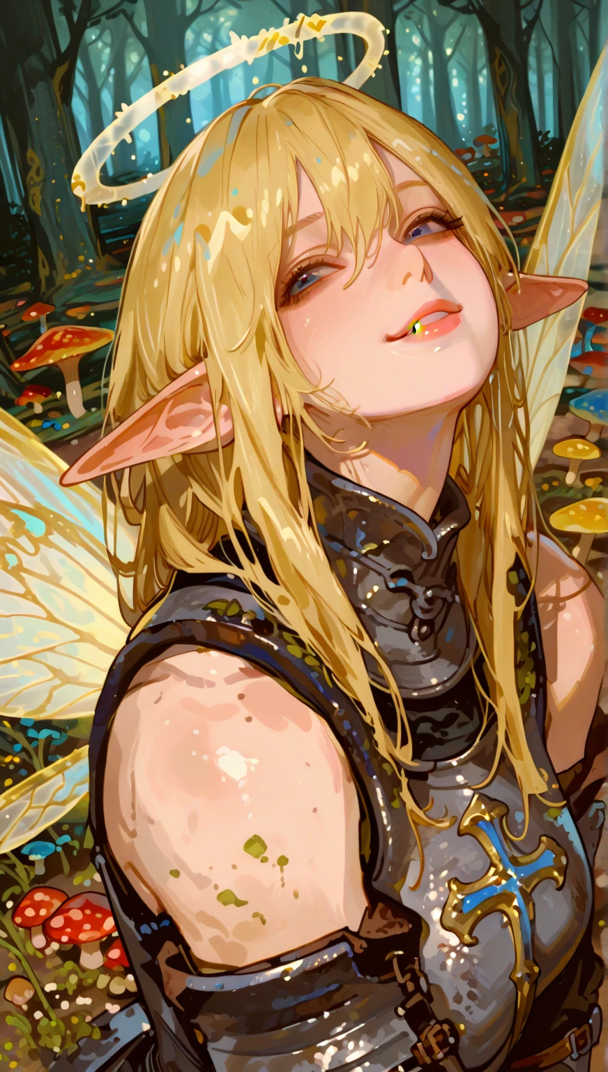  ((best quality)), ((masterpiece)), (detailed), 1girl, off-shoulder, a fairy, various different types of insect wings, NSFW，Small space，Covered with tentacles, Tentacles around the body, many tentacles, captured by tentacles, bound, Fine details，Tentacled，Tied with tentacles, drooling，Crying，biting lip, gritting teeth, desperate, Detailed body，Full limbs，NSFW, wild environment, jungle, terrifying natural environment, horrific nature, fairy catcher, fairy trapper