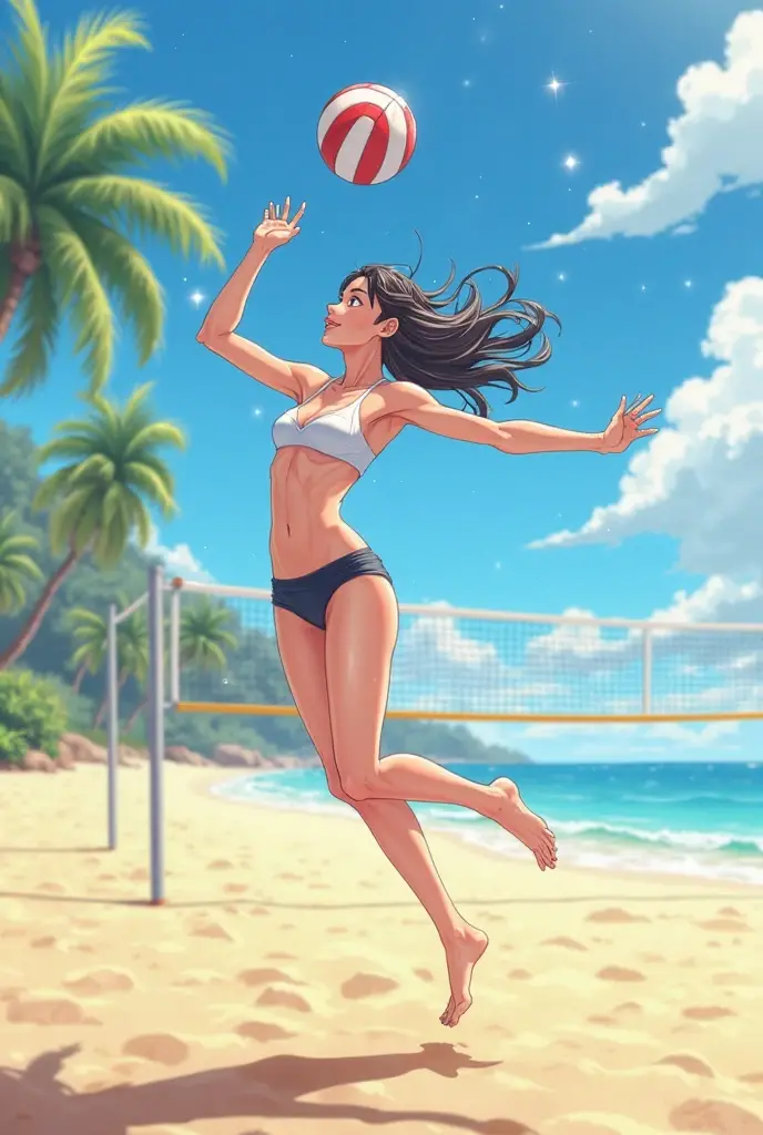 woman, Japan, beach, Bikini, วอลเล่ย์บอลbeach, enjoyable