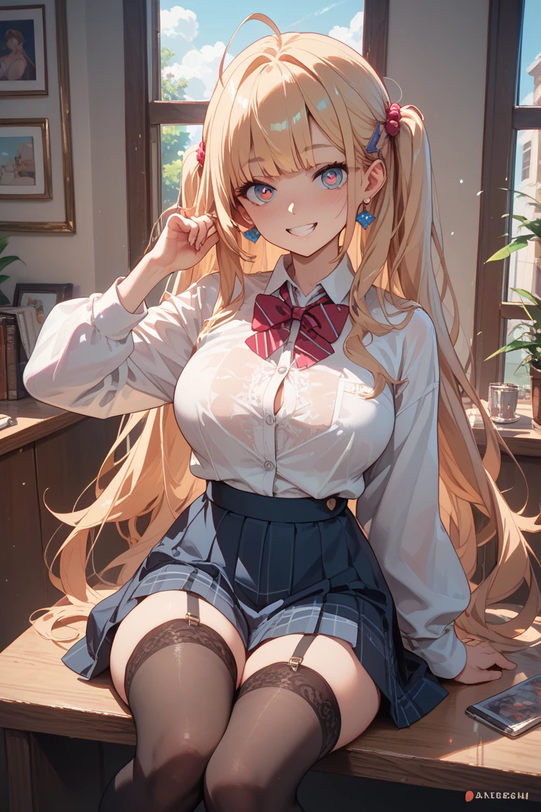 NSFW, sitting on a long bench:1.3, Perfectly spread legs on the bench:1.4, Perfect M-legs, (((Use both hands to spread your pussy completely:1.5))), Leg spread, (Pussy juice:1.1), Looking so lovingly, (blush:1.1), Lost in Thought, Public indecency in the park, Cherry tree, 完璧なFront view, View from the front,{Highest quality}, {so beautiful}, {Super detailed}, {Best illustrations}, masterpiece,(masterpiece:1.2, Highest quality), (Realistic, photoRealistic:1.4), Beautiful illustrations, (Natural Side Lighting, Cinema Lighting), Looking at the audience, Upper Body, (Front view), One woman, 20-year-old, Mature Woman, Perfect Face, Beautiful symmetrical face, (((Skirt flip:1.5))),Shiny skin, Long eyelashes, (Large Breasts), (Wide Hips),Beautiful Hair, Slender figure, Beautiful Face, Beautiful and clear eyes, Beautiful body, Beautiful breasts, Beautiful thighs, Beautiful feet, Beautiful fingers,(Beautiful views),(Cute Smile:1.2, Excellent),Knee socks,Layered skirt,(Hide the truth with your belt:1.5),(Sexy Bondage Cosplay:1.5),((Drooling from between the legs:1.5))