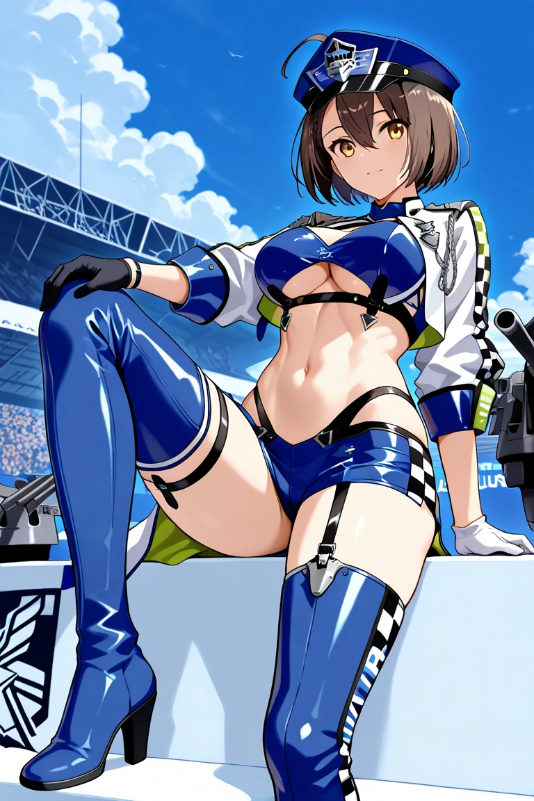 (8K、ultra high resolution、highest quality、masterpiece、realistic、ultra high resolution:1.2)、High-definition RAW color photo、professional photos、 (whole body:0.8)、(realistic、photo realistic、motion blur:1.2)、(Must have big breasts、pretty big breasts、Always hide all breasts、toned body:1.2)、((Always colorful and very shiny mountain bike racing uniform、A beautiful female cyclist who always rides her bicycle dynamically、Straddle the saddle((saddle with white dildo、insert white dildo in pussy)):1.3))(Bright colors、vivid lighting、scenic downtown:1.2)(draw diagonally from below、natural skin texture、fine skin、hyper realism、intricate details、Depth of the bounds written、adult woman、(masterpiece、highest quality、high detail))、smile happily、Big eyes、Clear double eyelids、perfect face、small face、Helmet(look at the viewer、eye highlights、lip glosust have short black bob)