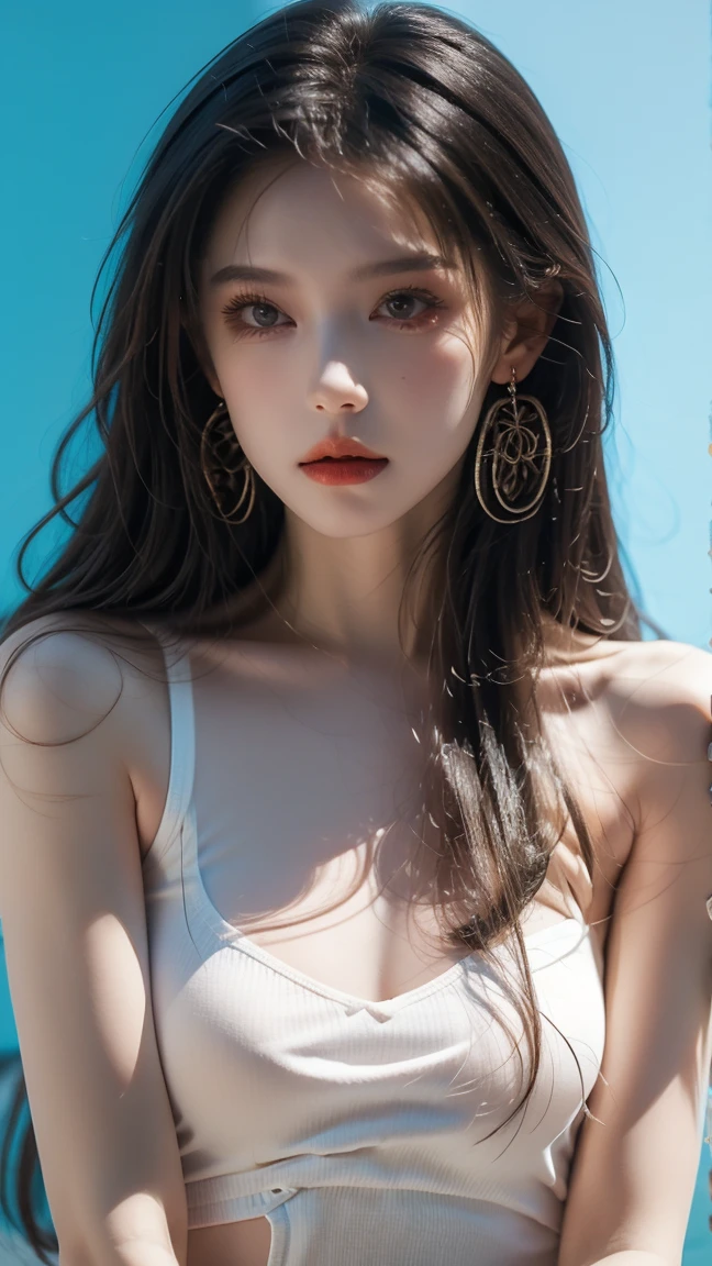 (Browsing Caution:1,4),Mix 4, (8K, RAWphotograph, Highest quality, Tabletop: 1.45), (Realistic, Realistic: 1.37),illumination, night, プロのillumination, photographn mapping, Radio City, Physically Based Rendering, Gradient Brunette, 高品質のphotograph, High resolution, 1080P, (Detailed facial depiction), (Detailed description of the hand), (Delicate CG), Extreme light and shadow, Rich details, (Detailed facial features), (Highest quality), Look in front of you, Highly detailed face, Highly detailed lips,  超High resolution, (truth: 1.4), photograph, 1 Girl, [(sad)],  , Thin limbs, movie, Cool pose, I Cup, Highest qualityな完璧なボディ, photographのような, (1 Girl: 1.3), Perfect balance, (Huge, Perfect breasts, Areola),(Realistic, Realistic:1.37),One Girl, Cowboy Shot,Professional Lighting, Photon Mapping, Radio City, RAWphotograph、(Realistic:1.4)、Octane Rendering、Complex 3D rendering with ultra-detail, Studio Soft Light, Rim Light, Crisp details, Super detailed, Realistic skin texture, detailed aspects, Beautiful details in the eyes, Highly detailed CG Unity 16k wallpaper, Compensate, (Detailed Background:1.2),Highest quality, 超High resolution, Tabletop, One Girl, One Girl,alone, Upper Body,Show Viewer, White Background, Multicolored Hair, Compensate , Lips parted, Black Lips, eyeliner, Gothic, Goth Girl,((Light on the face:1.2)),((movie照明:1.2)),(Photorealism:1.4),((30 piercings in left ear)),((necklace)),((A woman who is always smiling)),((nightのプールサイド:1.4)),((Facial lighting:1.1)),((Face close-up:1.2)),((Delicately draw the face:1.2)),(Dreadlocks Hair:1.4),(((Completely naked))),(((nsfw)))
