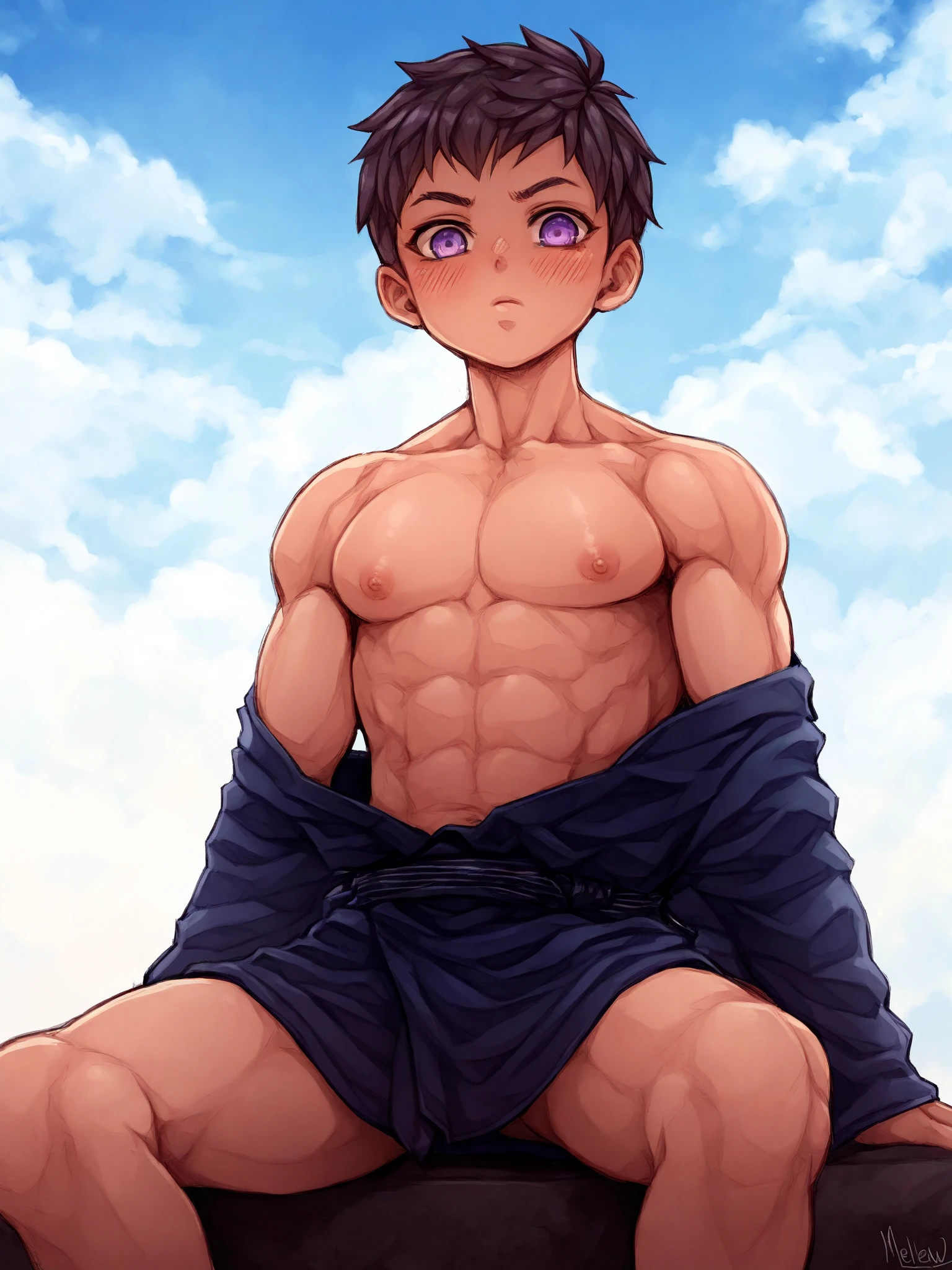 (masterpiece, best quality),1boy,(younge boy,???'s face,Juvenile faces),a baby face,(Lewdness),infancy,sideface,Naked lying flat in the snow,Pink aurora，Lewd expression,,infancy,Young age,Short round face,Flat chin,Fine face in detail,Colored briefs,musculous，Short light pink hair,Sky blue eyes,opens his eyes wide,复杂,full bodyesbian,nakeness,Lewdness,Teal briefs,Pectoralis abdominal muscles，Pink aurora,the night,Pink aurora，vivd colour,(depth of fields:1.2),(abs),looking at viewert,Lie flat on the snow,spread their legs,Arms open,Falling snowflakes,There are a lot of diamond-shaped ice cubes on the ground,cold temperature