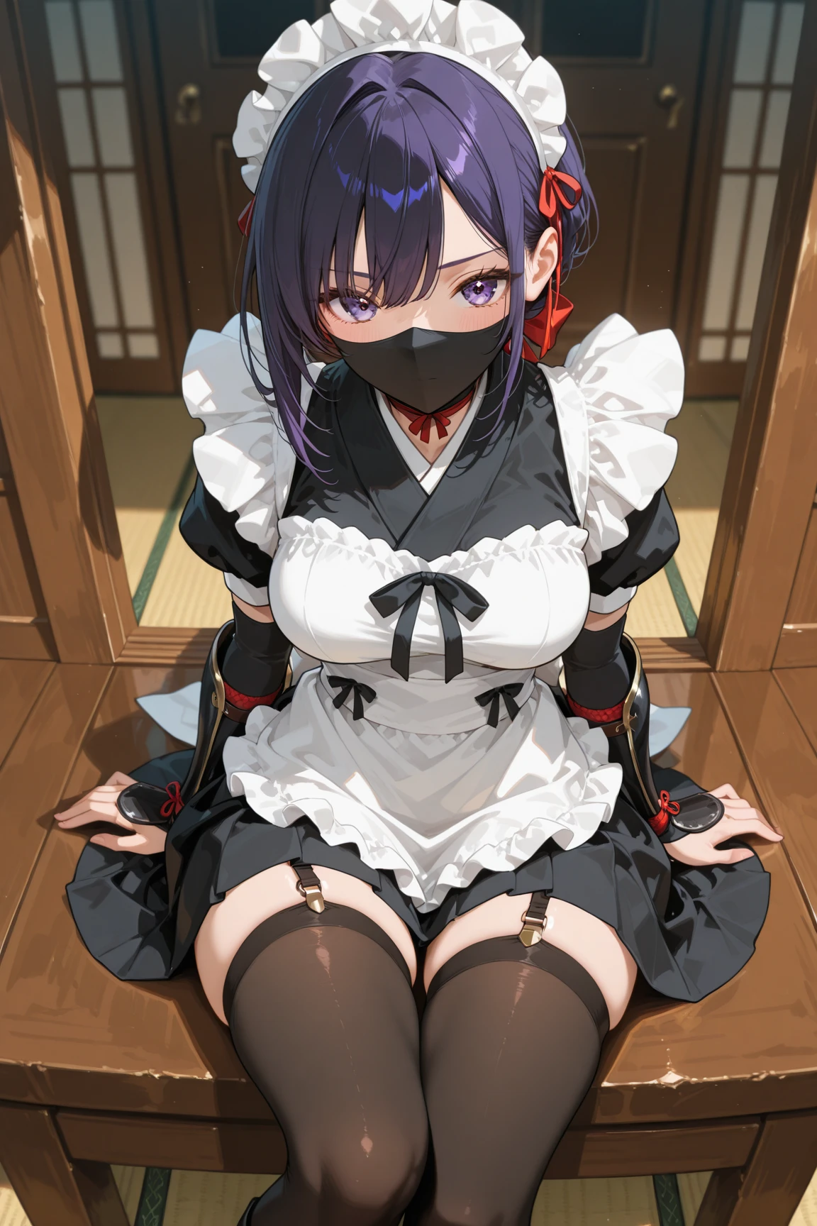 (Highly detailed CG unity 8k), (highest quality),(very detailed),(ultra high resolution), 1 female, (white cloth gag:1.4), rope bondage, breasts rope bondage, hands back rope bondage, thigh rope bondage, bust rope bondage, feet rope bondage, Arms behind the waist, ankles rope bondage, (knee rope bondage:1.4), Black Hair, (wedding dress in pure white:1.3), (White long wedding veil:1.3), Wedding Tiara, (white stockings:1.4), (White garter belt), teary eyes, church, altar, standing pose, (Skirt length to the floor:1.3), (White high heels:1.4), tall,