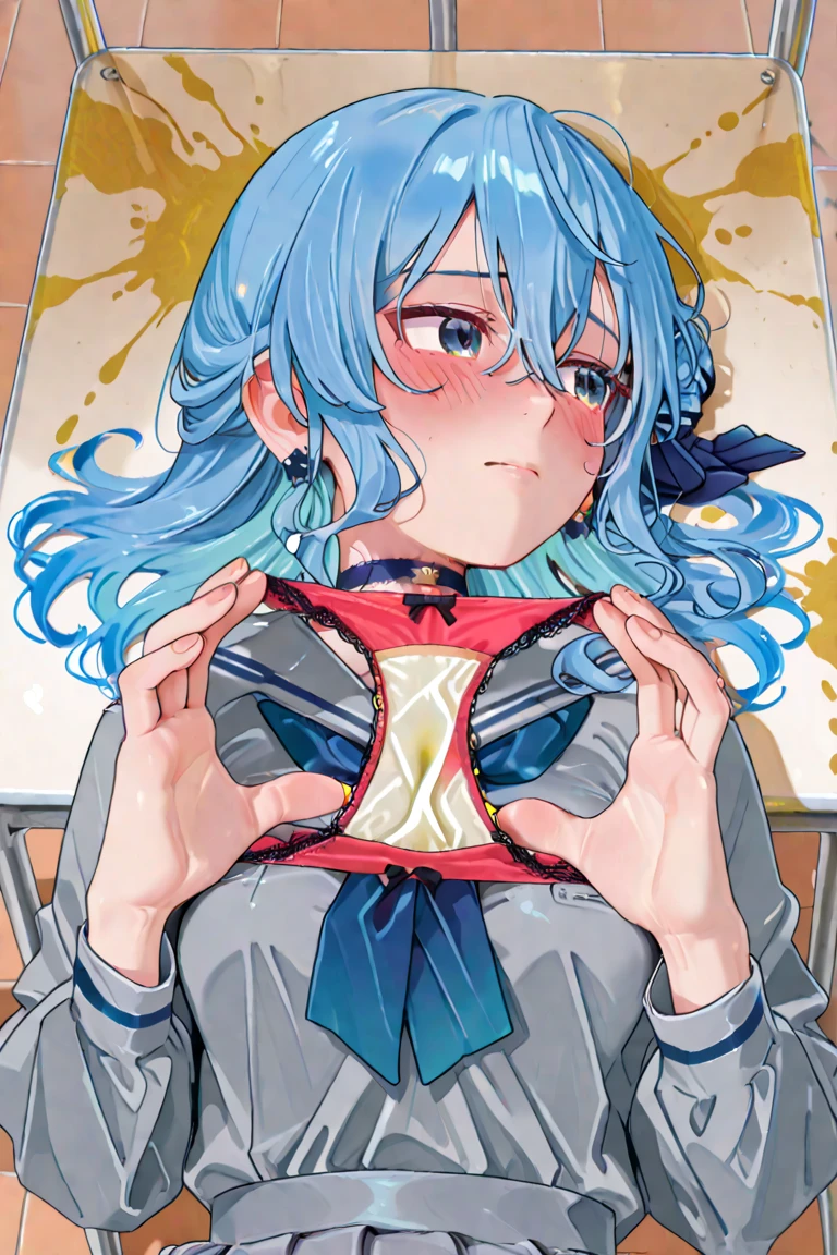 (blue skin),ghost girl,tongue out,(((girl))),(blue inside mouth),(((blue tongue:1.3))),(best quality:1.2),(vore),cute