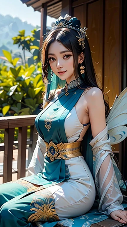 araffe dressed in a blue and gold outfit posing for a picture, succubus in tight short dress, full body xianxia, very beautiful elven top model, japanese goddess, giant stunning goddess shot, a beautiful sorceress, sakimichan, anime girl cosplay, cosplay, trending at cgstation, alluring elf princess knight