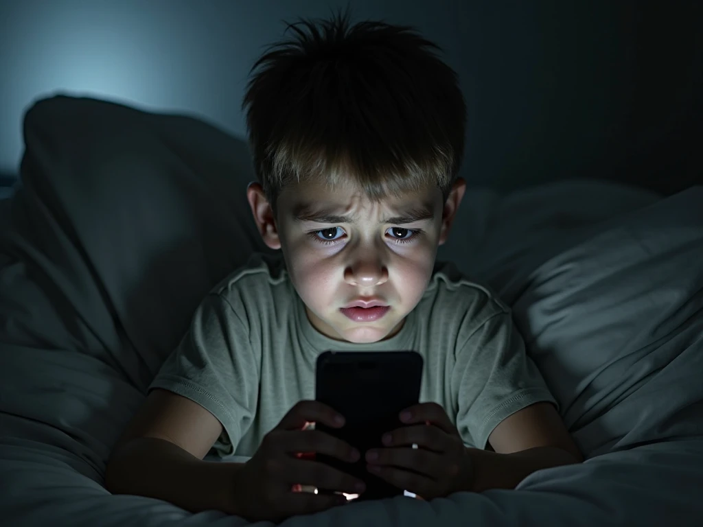18 year old boy see mobile and shoked and hand in mouth