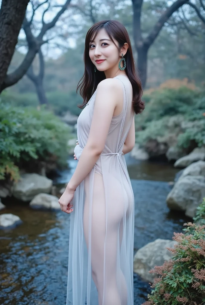 Beautiful 18 years old、ren、hair is long、legs are thin、Clothes are wet、Hair is wet、Clothes are sheer、breasts are large、Hair is brown、A sexy