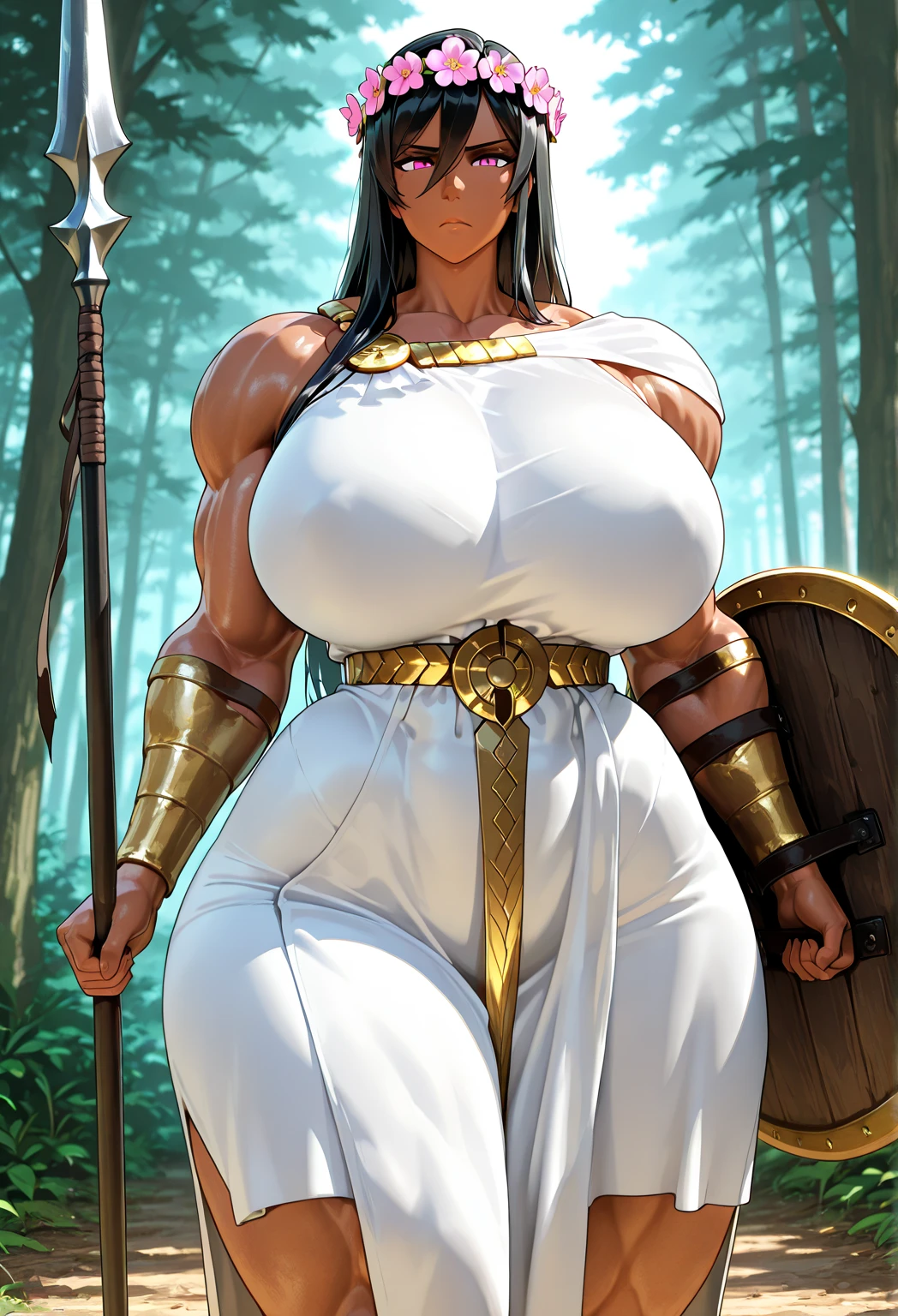 (masterpiece), best quality, Ahsoka Tano, woman, Rosario Dawson, 3 small gold necklaces, massively busty, oily ebony skin, very fit, trim, 6 packed abs, athletic build, hyper muscular definition with big flexed vascular veins intensely bulging all over her (oversized, massively gigantic, full, round, swelling, perky, firm, oily, wet, freckled, intensely veiny mega tits), with (huge, fully erect, swollen, engorged, wet, leaking and squirting nipples, massively wide areolas, wide hips, huge round butt, lots of dark pubic hair, smiling down at viewer innocently (direct eye contact with viewer), and having a (hard, loud, wide open mouth, cross-eyed, joyfully screaming orgasm), wearing a (low cut, wide open, thin, oil soaked, skin-tight top with massive wet cleavage, 3 small gold necklaces, long foot raps, no bottoms, (hardcore POV sex, front view, straddled on top with back fully arched and riding viewer's massive black penis in cowgirl position on top, viewer's massive black penis deeply inserted into her vagina (visible)), as flexed vascular veins intensely bulge out all over her oily body and (oversized, massively gigantic, full, round, swelling, perky, firm, oily, wet, freckled, intensely veiny mega tits), 3 small gold necklaces,
