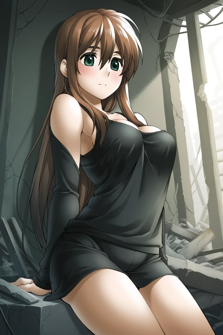 8k, A masterpiece of softcore pornography shot by Kishin Shinoyama, Bast quality,big, RAW Photos, (Ultra-thin contour lines), (1 girl), iori minase, Idol Master, Dark brown eyes, Highlight Eye, Dark brown hair, Disheveled Hair, Professional Lighting, (Glowing Skin: 1.2), shiny big, ((Highest quality)), Sharp focus: 1.2, Highly detailed face and skin texture, fine grain, Perfect Face, Perfect body, Blur Art, CG, background, milk, in front (13 years old, Cool and beautiful girl face), wear ((one piece)), thigh), blush, (Porn Cosplayer), (Pussy、Pussy、Insertion of foreign body into vagina)、((Toys wriggling inside the vagina)), Gravure idol bed in, She pulled up her skirt to avoid the heat.., Browsing Caution,