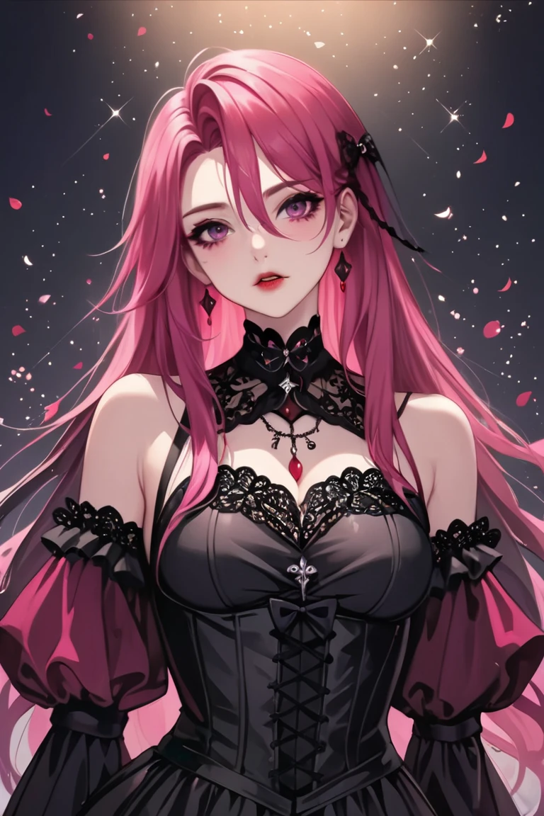 ((Beautiful and perfect girl)) ((detailed girl)) ((Perfect and Detailed Long Red Hair)) ((red and detailed eyes) ((Beautiful and detailed long black dress)) ((HOLDING A RED ROSE IN YOUR HAND)) ((Red and detailed rose)) ((flawless hand)) ((looking at the camera and smiling)) ((attractive eyes)) ((Detailed perfect beautiful face)) ((8K HIGH QUALITY)) ((34K)) (GOOD QUALITY)) ((ULTRA QUALITY)) ((QUALITY BEAUTIFUL))