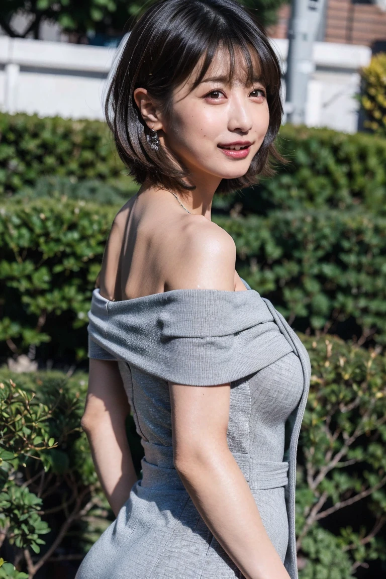 ((Highest quality)), ((8K)), ((masterpiece:1.3)), (Perfect look), (Photorealism:1.6), (PT, And, JMA), (Walking woman), (A Japanese woman walking through an old town), (A wide street), (Japanese houses line both sides of the road), Blurred Background, ((Realistic skin texture)), (Fine wrinkles appear all over the skin), (Dull skin), (Unmoisturized skin) , (Facial wrinkles), (Wrinkles around the eyes), double eyelid, Lower eyelid tear trough, The eyes are looking here, Smiling with a gentle gaze, (Dimples), Red lips, (Short Hair), Laugh with the corners of your mouth turned up, Soft fabric tank top, Slim jeans, High heels, Hair blowing in the wind, (Small breasts), (Small breasts), (Flat Chest: 1.2), (Standing posture, Full body portrait),