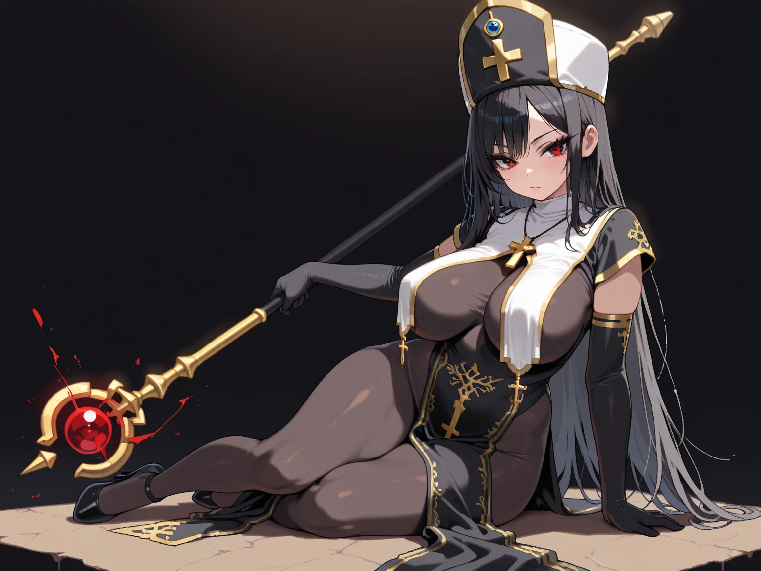 girl, erect nipples,((very long nipple)), pelvic curtain, cloak,groin,((flat chest)),slender,long hair,(loli),white hair,(((helmet))), prison, collar, handcuffs, stand,open legs