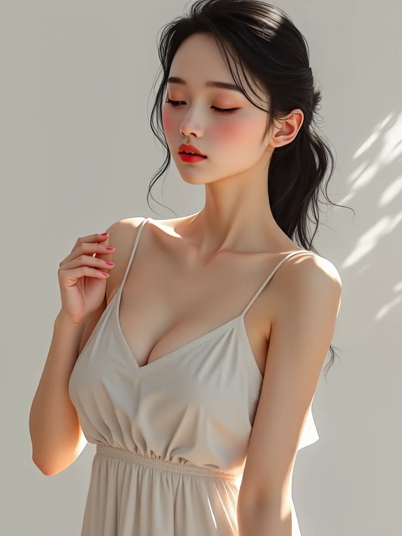 south east asian with round face, louise dalh - wolfe, cgtrader, tithi luadthong, viewed in profile, ann long,katherine lam, sandra chevier, wenfei ye, shui mo hua, bao phan, asian female naked with big boobs