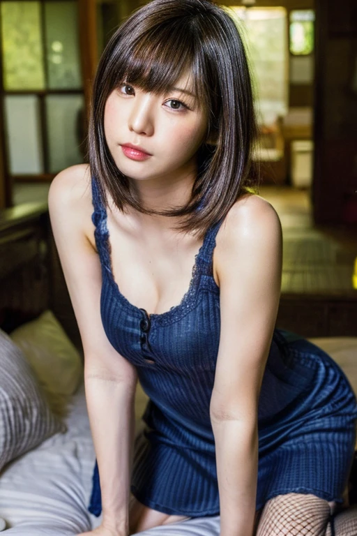face closeup photo of anamr, kneeling in bed, detailed skin, 8k uhd, dslr, soft lighting, high quality, 4K, HDR,in bedroom, sunny, portrait photo, seductive gaze, seductive position, in pleasure, hot, sensual, scream, wear babydoll