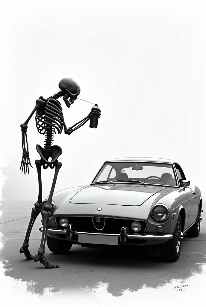 A mechanic rageful skeleton