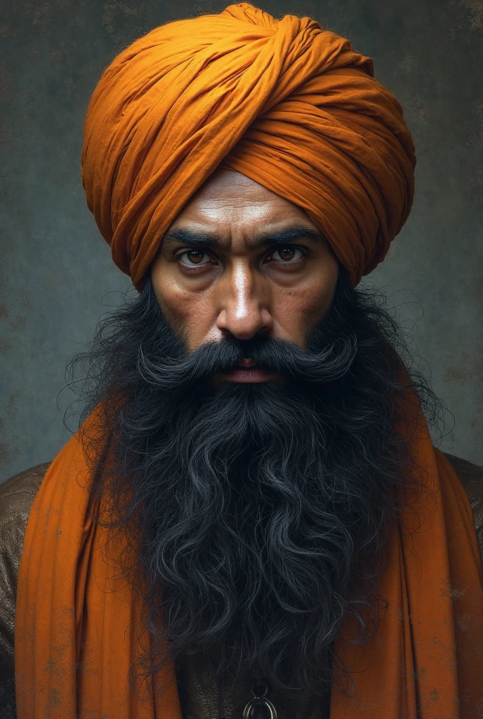 cinematic film still sikh warriorwith long beard, , dark background, quality photo, moist texture . shallow depth of field, vignette, highly detailed, high budget, bokeh, cinemascope, moody, epic, film grain, grainy, angry fight