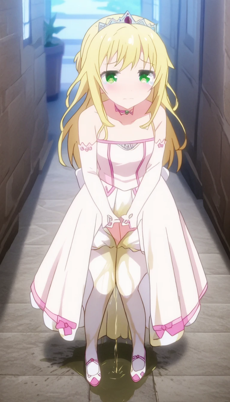 {artoria pendragon_fate ubw:1.15},(((blond hair:1.5))), ((detail beautiful_eyes , :1.8)),,, ((Strong light )) ,  ((1 very tall girl:1.6)),, alone,, ((very surprised eyes:1.7)) ,((open mouth :1.7))  ,hair between eyes,,, bare shoulders,, cleavage, thighhighs, ((( very long straight hair:1.5 ))),                               
break, ((torn wet white wedding dress, see-through:1.5)) , break , ((wet white panties:1.7)), beautiful light, , close up face:0.2,　detail navel , detail thin thigs, ,    ((spread legs)),                                                                                                                                                                                                                                                   break, ((break ,sitting on gold liquid:1.8)),((Legs trembling)),  trouble eyebrow, ,                                                                                                                                                                                                          
nsfw,(ecstasy:1.8) ,(slut:1.6),(vulgarity:1.7),(fucked silly:1.8),(steam:1.5),(wet:1.5),(trembling:1.5),(((Twisting the body:1.7))) ,(drooling:0.2),(sweat:1.5),closed mouth:0.8, wince,(orgasm:1.7), trembling:1.8,　　　　　　　　　　　　　　　　　　　　　　　　　　　　　　　　　　　　　　　　　　　　　　　　　　　　　　 beautiful upper body, Beautiful body, beautiful character design, perfect eyes, Perfect face, expressive eyes, Turning the face side to side,(church:1.5),in the center of the image, official art,High Definition CG Unity, Perfect lit, bright_front_face_lit, ,(Highest_quality:1.0),4k,Super detailed, photograph, 8K, nffsw, High resolution, absurd:1.2, kodak portrait 400, film grain, Lens flare, (lively_color:1.2) (beautiful, small breasts:1.4), (beautiful_face:1.3),(narrow_waist),((blush)), ((detail nipple)),,saber, dress,                          　　　　　　　　　　　　　　　　　　　　　　　　　　　　　　　　　　　　　　　　　　　　　　　　　　　　　　　　　