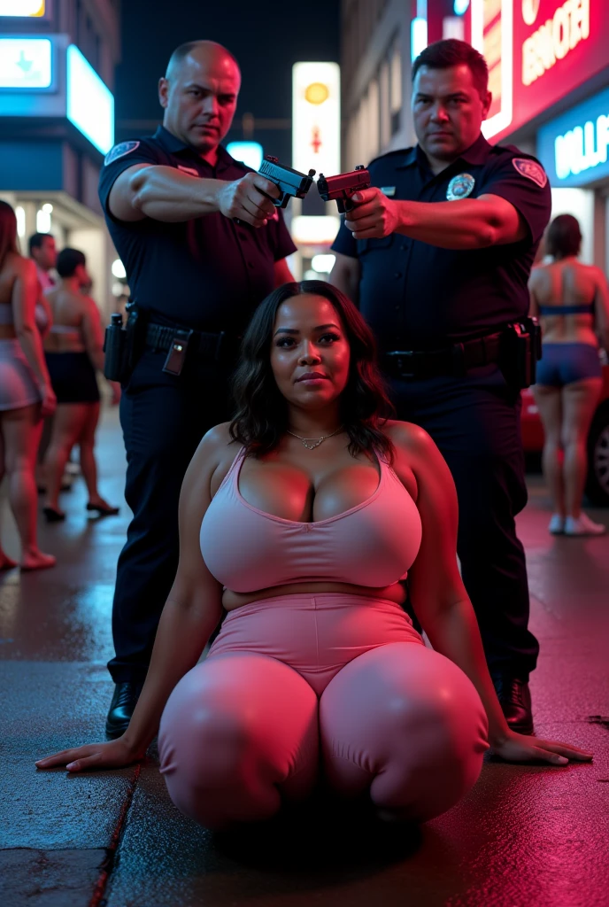 "dick near the face, mouth open want to suck , orgasm face , MAN HUG THE GIRL AND LIFT HER , PENETRATING HER ,group of black chubby naked girsl in pink transparent harness , dark skin, surrounded by man , dicks and naked man touching her body, giant tits, Huge PUFFY TITS, dark skin , big huge cockspenetrates dilated vagina, surrounded by naked man with massive sex. . LOT OF DICKS , different sizes and forms;..." extremely detailed . military girls hug each-other, neon lighting , , ambiance sombre, jeu d'ombre et de lumières sur corps sexy et harnais police, mettant en valeur la silhouette parfaite, best quality hd light , neon lights reflected on oiled skin, beau regard concentré intelligent, Jeune parfaite fille africaine nue potelé chubby, black skin oiled ebony , giant breasts, his gonfle, huge breasts, taille large, sourounded by a crowd of naked men , cyberpunk neon RED transparent detailed bikini . harnais de corps,, cyberpunk body vest with blue and red lights. , oiled skin is illuminated by blue and red lights. gants transparent, peau noire, dark skin African girl, latex rouge , the background is dark alley New York, nuit , une poubelle brule, on peut voir des silhouettes d'hommes sombre , damaged wall broken window.chubby girl harness , harnais militaire transparent . DICK NEAR THE FACE , nsfw want to suck the giant dick, best quality hd light , lights on oiled skin, Jeune fille africaine nue potelé chubby, black skin oiled ebony grasse, giant breasts, his gonfle, huge breasts, taille large, sourounded by a crowd of naked men , bikini transparent BLEU.