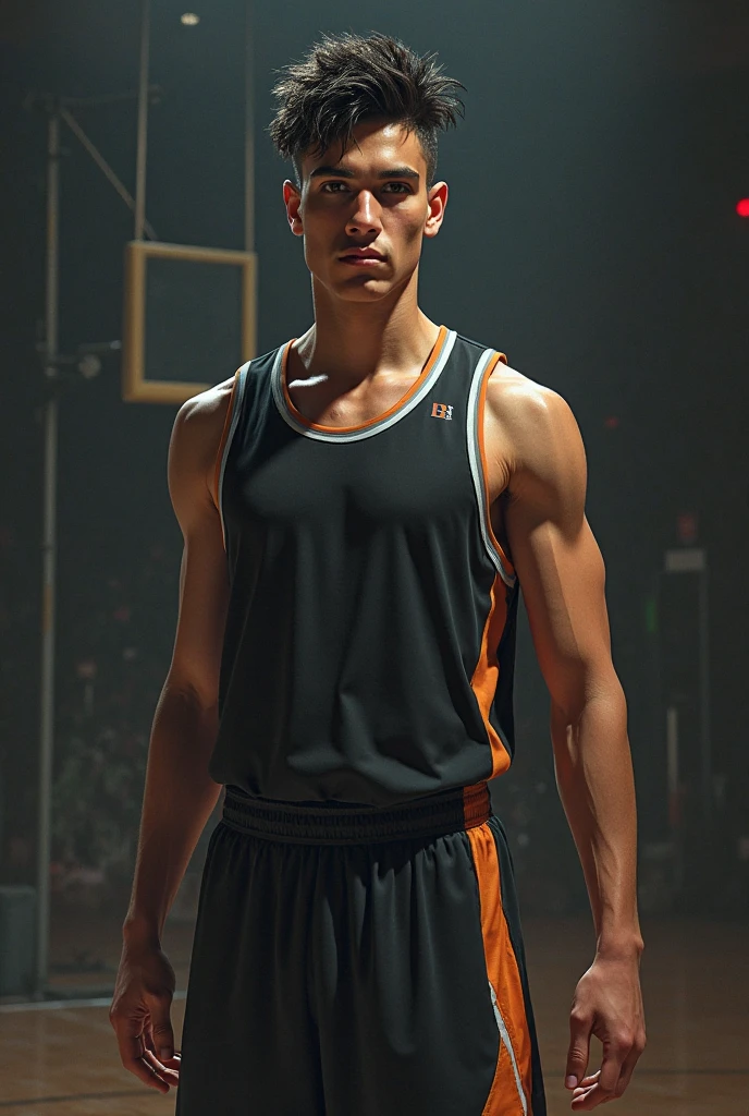 year: 2023. Location: London. Pre-Raphaelite scene with a 20-year-old Matthew Daddario, shirtless and barefoot, elegant dressing trousers, in a boxing ring, ((Hairstyle of the 2020s)), pastel colors, (((cinematic style)))