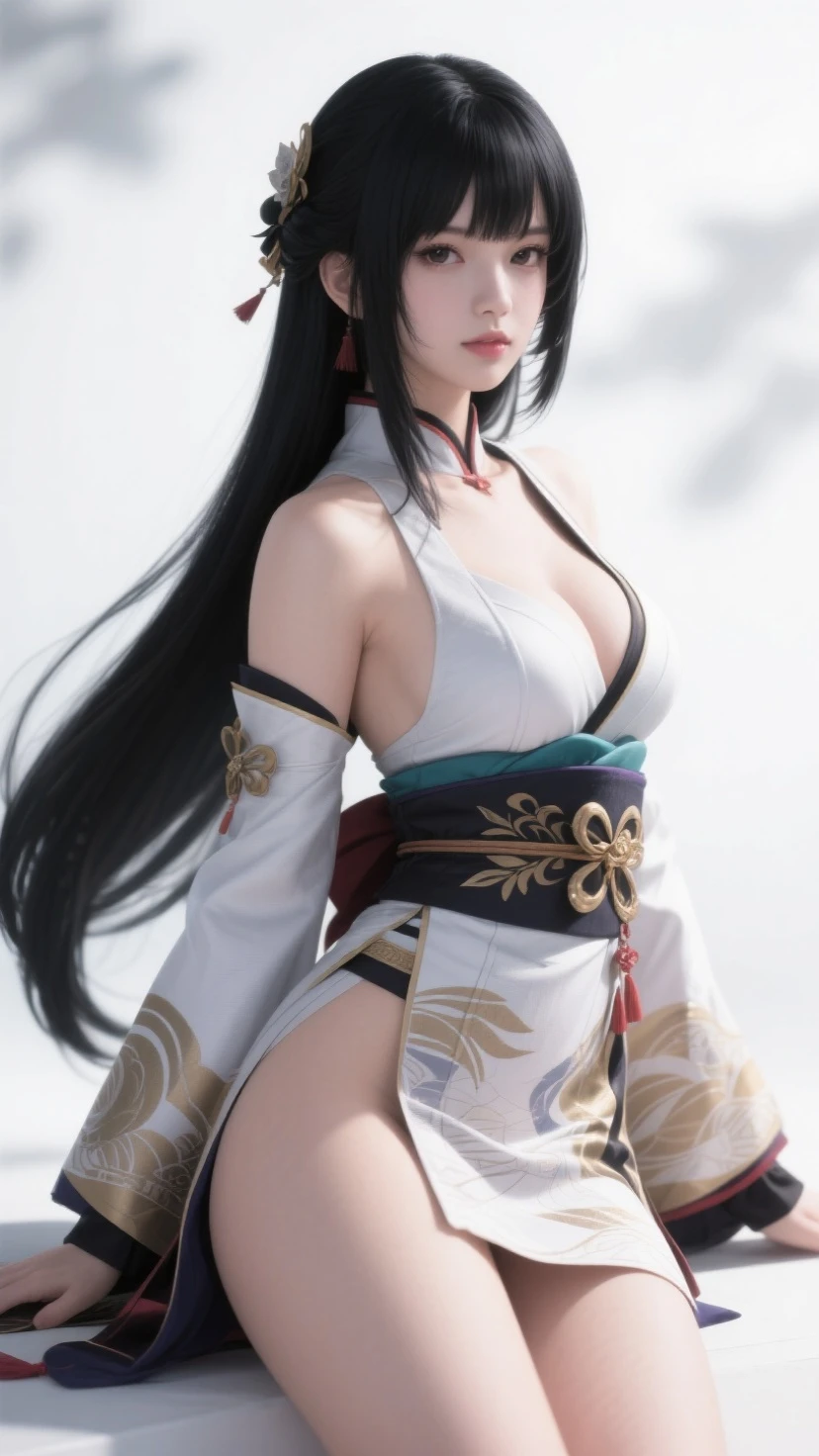 araffe asian woman in a red and yellow bikini and a bunch of grapes, organic seductive geisha, gorgeous chinese model, trending at cgstation, Ghost Festival, hanfu, shunga style, with acient chinese clothes, white hanfu, japanese goddess, traditional chinese, japanese model, inspired by Lan Ying, trending on cgstation