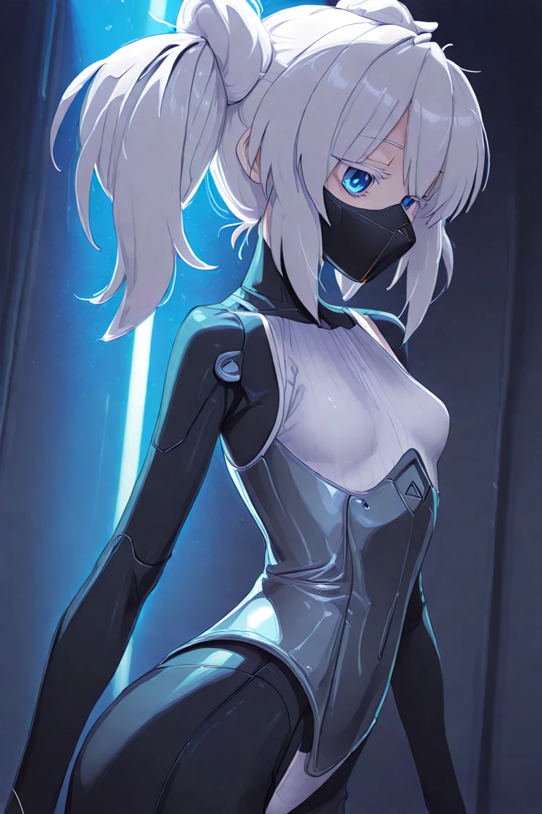 Make an alien race, as if it were a zombie, with futuristic clothes and equipment. as if they were living dead. your skin is green and is in necrosis