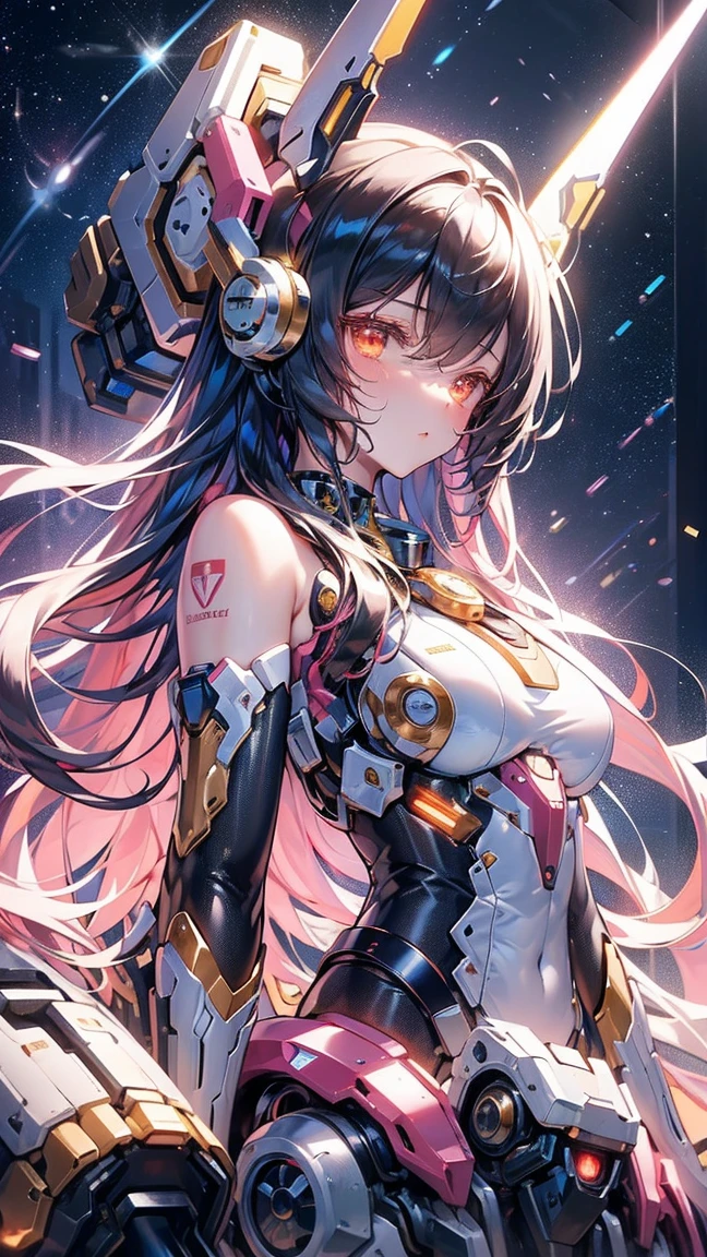 <lora:Tarot Robot Girl V1:0.8> , (1girl:1.3, solo:1.3), focus girl, female focus, android , dress , constellation , starry_sky , mecha
mixes realistic and fantastical elements, vibrant manga, glassy translucence, vibrant illustrations, perfect(face ,eyes ,nose), huge breasts, thick thighs, wide hips, small waist, tall, glossy pink lips, light red black pony tail hairs, red eyes, sexy smile , blushing,
(RAW photo, best quality), (realistic, photo-realistic:1.5), extremely detailed, CG, unity , 8k wallpaper, Amazing, finely detail, (masterpiece:1.5, best quality), realistic, (real picture, intricate details, depth of field), dynamic posture, (full body:1.3)