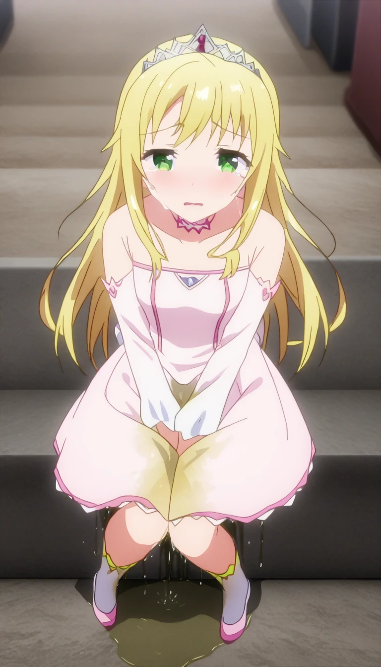 (((pixel-perfect, detail-perfect))), solo, 1girl, miki hoshii, white gloves, white dress, elbow gloves, flower, choker, looking at viewer, smile, closed mouth, (girl rides on top of guy perfectly:1.3), (girl having sex:1.9), (stick out tongue)