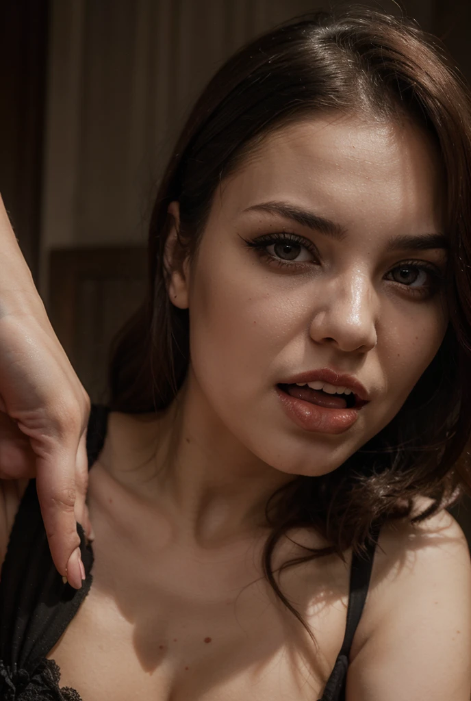 Real, girl, 20 year old, nsfw, sexy, tied up, bondage, kinky, drown hair, mouth open, perfect,