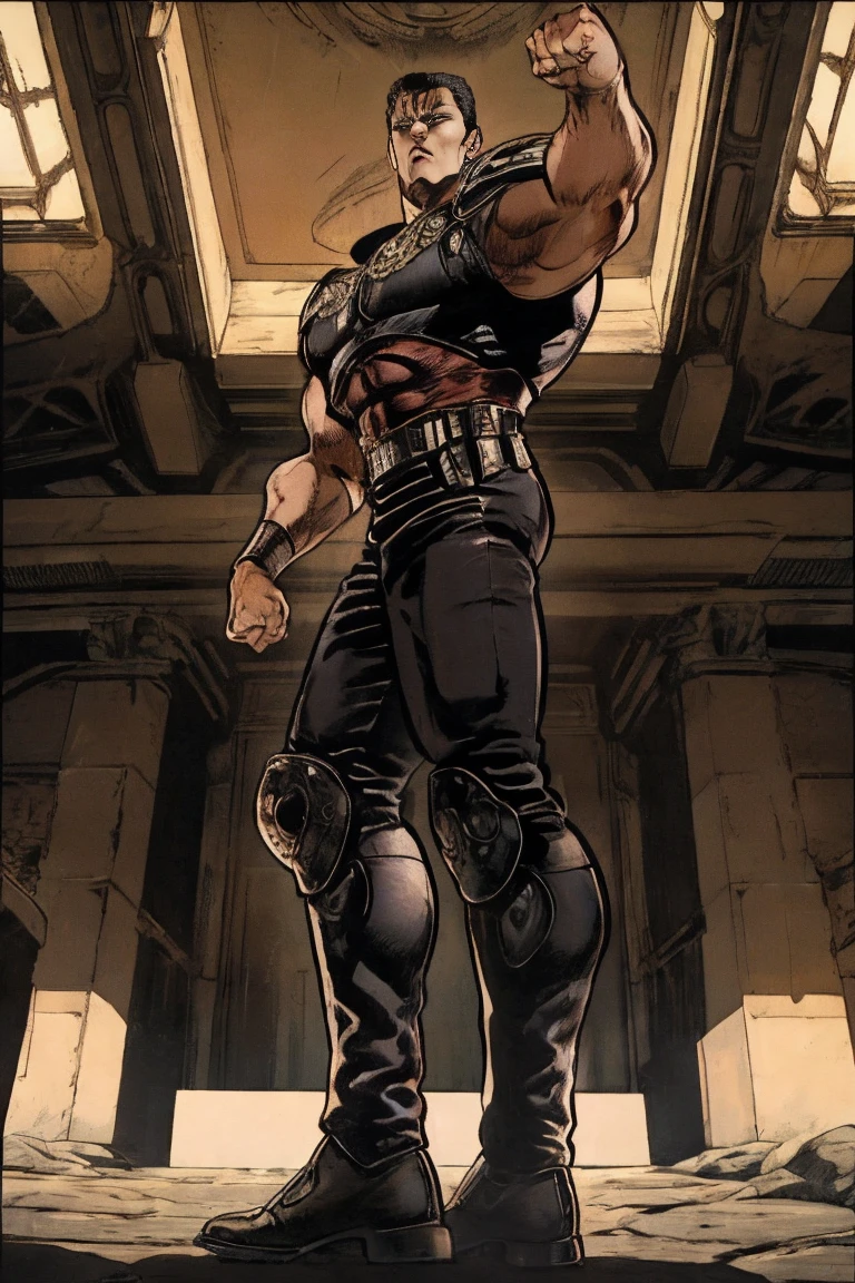 ((foto crua)), ((obra-prima)), Anthropomorphic humanoid wolf wearing (((roupas de streetwear))), caminhando furiosamente entre as pessoas, detalhe intrincado, intricate Greebles pieces, city behind, corpo musculoso, (((large muscles))), muscular arms, (small head), Ogro monstruoso, Titan soft lighting, Hiper realista, soft-lighting, Ambiente sinistro