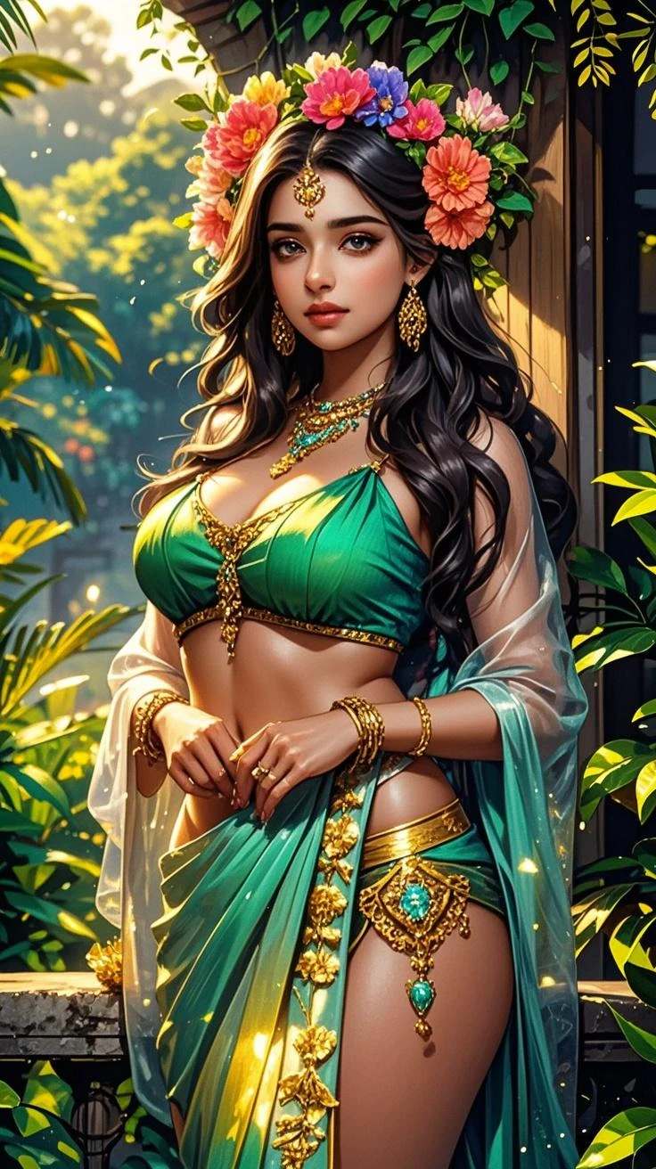  (Samantha),(Masterpiece)   Beautiful lips, smiling face, breast spot, navel, thighs woman attractive to  wearing saree curvy body