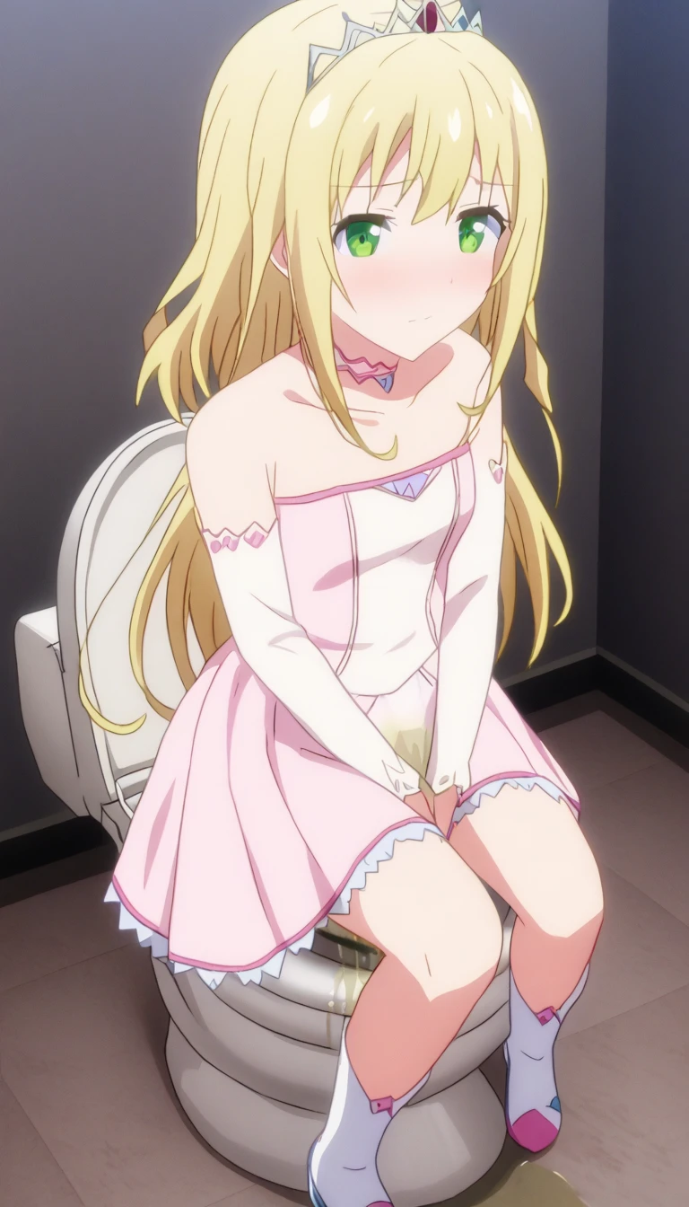 Anime. 1 Girl. Cutie. Amputee. Slave. Disabled person. Quadruple amputation. Blonde. Long hair. Wavy hair. Green eyes. Beautiful eyes. Perfect eyes. Expressive eyes. Ideal face. Beautiful nose. 16 years. Small breasts. Flat chest. Urinary incontinence. Wants to pee. I need to pee. A strong, desperate urge to pee. She peed herself. She peed in her panties. Urine leaks from the perineum onto the floor. Urine runs down my thighs. Ideal anatomical body. Body with amputated limbs. Armless. Legless. Dirty tunic. Torn tunic. Slave collar. Dirty panties. Torn panties. Sitting. Full height. Wheelchair. Fantasy city. Street. Slave market. Beautiful character design. Shiny skin. Whole body. NSFW. Official art. Extremely detailed CG Unity 8k wallpaper. Ideal lighting. Ultra high resolution 4K. Super detailed 8K resolution. A high resolution.