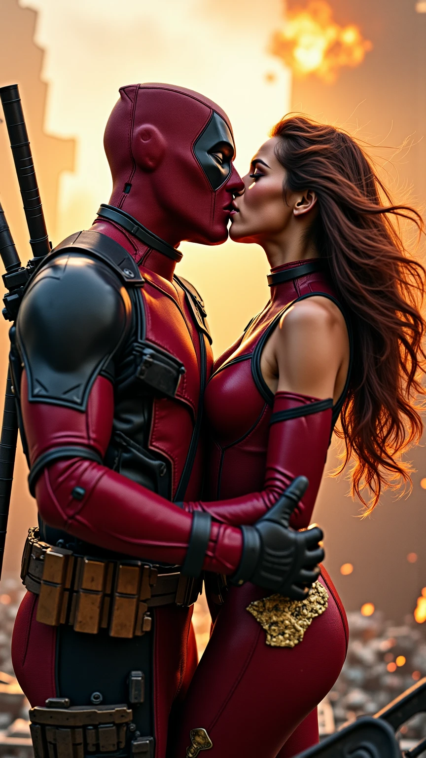 ((best quality)), ((masterpiece)), (detailed), 1 boy, power ranger helmet, robocop armor, handsome beautiful young man, 1 girl, beautiful woman slapping on cheek, boy, knocked down