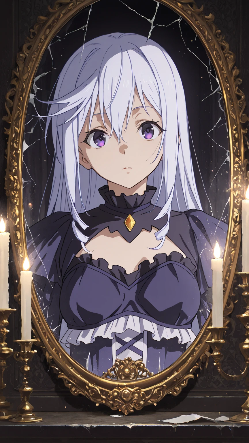 NSFW,masterpiece,Highest quality,High resolution,Very detailed,white\(no game No life\),Small breasts,(Gothic Lolita),See-through,hair band,flower,slave,Embarrassed,blush,Luxurious mansion,Party Venue,noble,(Middle-aged men),Lead