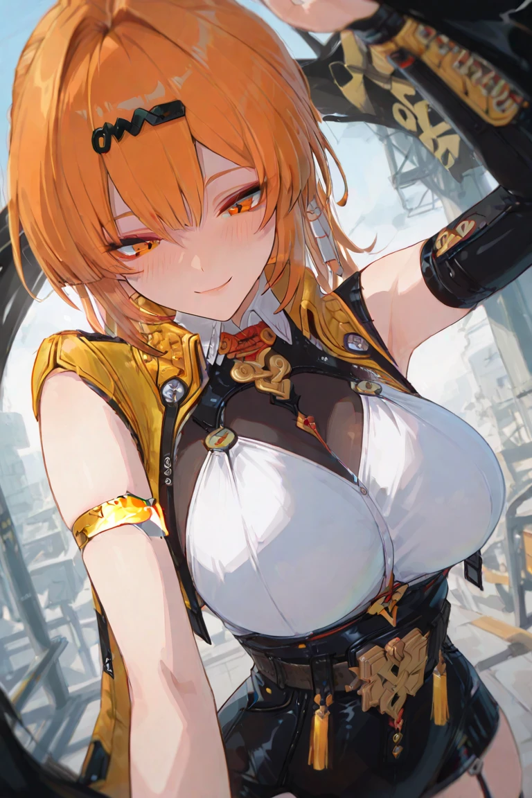 (((Masterpiece)))), (((Highest image quality)))), ((Super detail)), (High definition CG illustration), (cleavage, lower breasts), (((Very delicate and beautiful))),Cinematic Light,(((1Mechanical Bird Girl))),Solo,(Half body shot: 1.2),(Mechanical joints:1.2),((Mechanical limbs)),(Blood vessels connected to tubes),(Mechanical vertebrae attached to the back),( Mechanical neck to wear on the neck)),laughter,(Wire cable attached to the neck:1.2),(Wire cable to the head:1.2),(Character focus),Science Fiction, Extreme Detail, Colorful, Supreme Detail, Rune, Feng Shui, Background