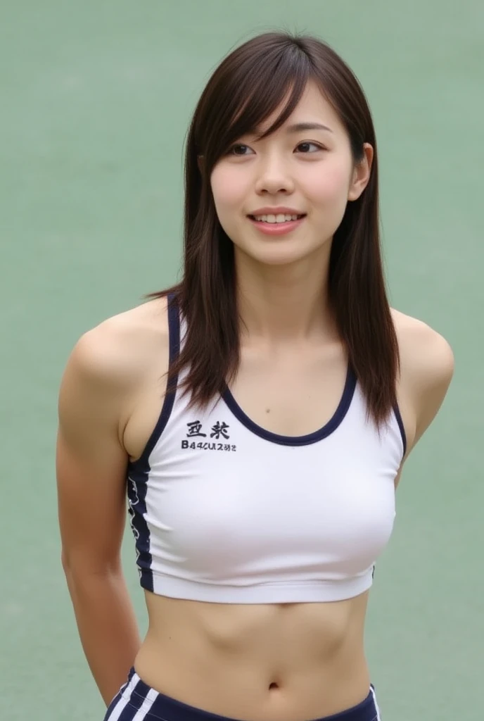 hikari, masterpiece, best quality, ultra high res, ultra detailed, realistic, photorealistic, depth of field, 1girl, solo, looking at viewer, sharp focus, detailed face, smile, (pureerosface_v1:0.1), (vibrant colour:1.2), vivid colour, small breasts, skin texture, realistic skin texture, <lora:tennis_outfit:0.1>, wearing tennis_outfit, wearing tennis_hat, holding tennis_racket