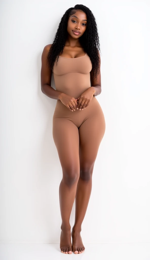 22 year old Zambia naked girl big hips, high heels, full body picture, head to toe 