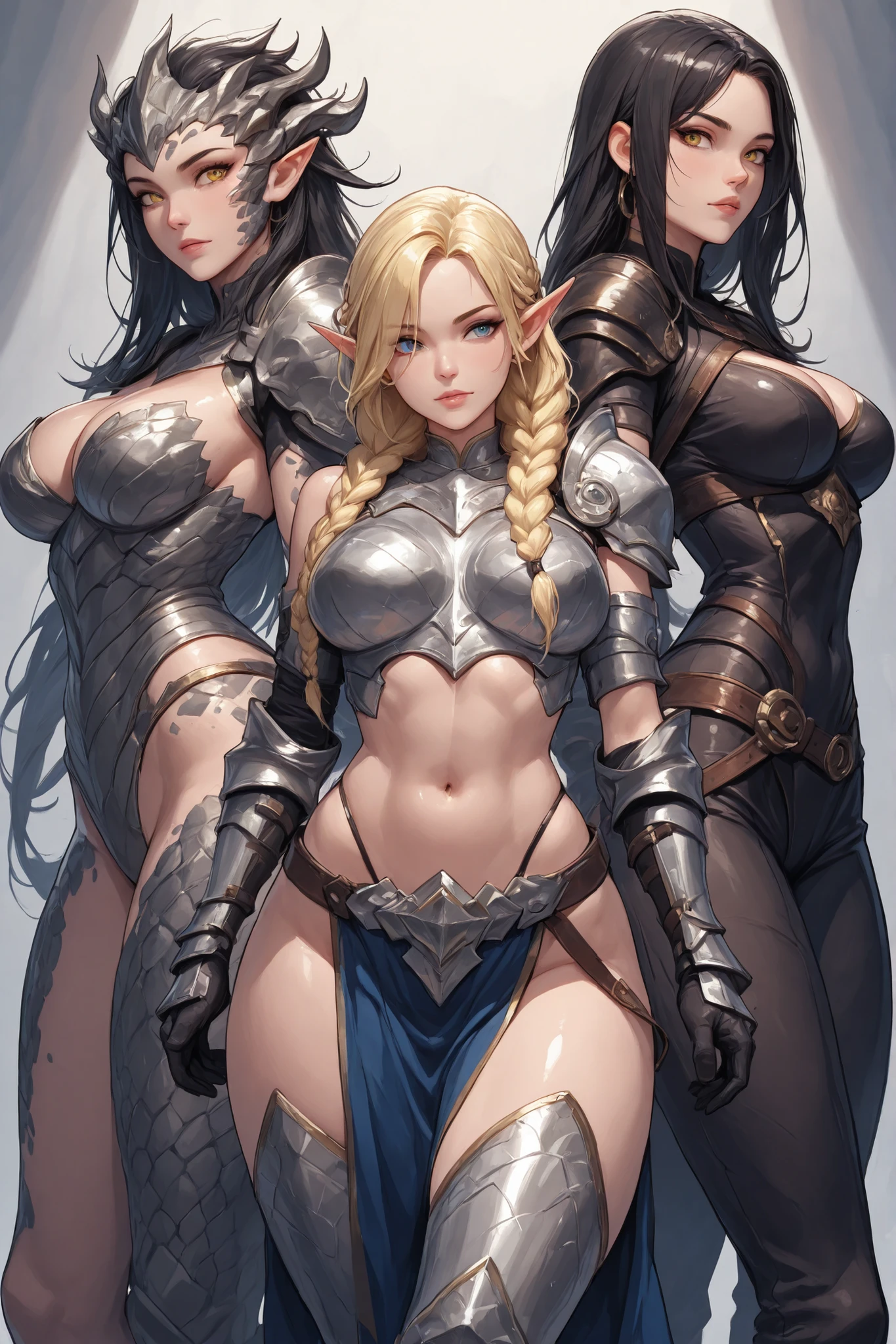 [amazon girl] [big boobs] [with armadura] [smiles]