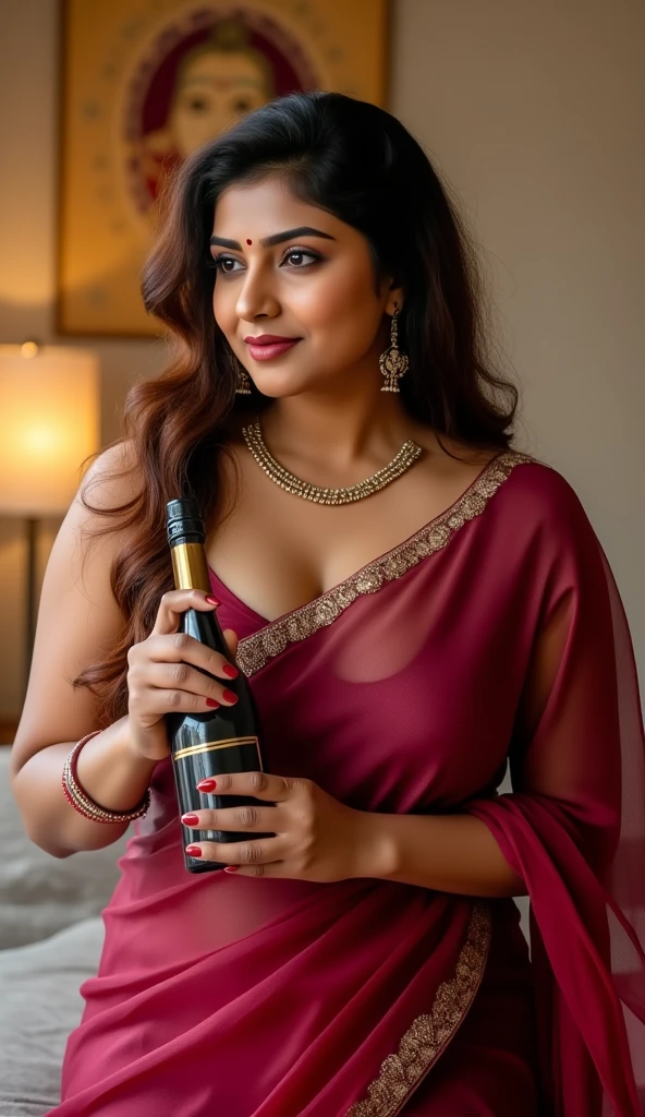 Madhuri Dixit topless with a golden wine jug, ((Ultra hyper Detailed photograph of 50 years old Madhuri Dixit topless as a celestial nymph)), seductive Smile, ((Topless Mother body)), thick Milf, wearing satin loincloth, Godess of Lust by Raja Ravi Varma, ((detailed nude huge breasts)), big naked bust, detailed hard nipples, on the terrace, sunset in the background, Ancient Indian heaven background, beautiful lush, Bougainvillea Flowers, plume, white Swan, MiLF body, (Grapes and wine), with ancient Indian landscape in the background, Erotic, intricate, gorgeous face, long detailed wavy hair, highly detailed, Neo classical hyper realistic portrait, pre-raphaelite, portrait photo by greg rutkowski, Dramatic portrait, perfectly drawn fingers, perfectly drawn arm, perfect anatomy, 4k UHD Portrait, ((detailed face and eyes)), ((perfect anatomy))