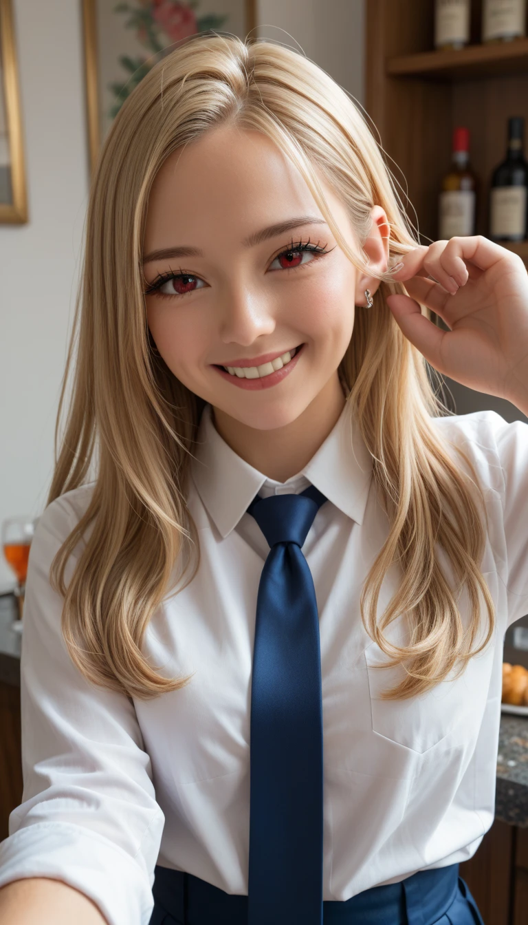 masterpiece, highest quality, 8k, disorganized person, (School Uniform:1.1)、White shirt, Tartan check micro mini skirt、bow tie 、Beautiful girl, Beautiful face, Looking at the audience, smile, Ultra-realistic, High resolution, picture, The focus was clear, High resolution, Face Light, Dynamic Lighting, Cinema Lighting, Professional Shadow, classroom, Best details, Very detailedな, Very detailed, Finely detailed, Real Skin, Delicate facial features, Detailed face and eyes, Sharp pupils、Realistic students、Browsing Caution、8k,highest quality, masterpiece, Very detailed, 超High resolution, Realistic, RAW Photos, , Absolute Resolution, Complete limbs、Complete Anatomy、Perfect beautiful skin、1 girl, 、 Big Tits、Cleavage、(Lolita Girl:1.2)、、(blonde:1.1)、、(Gal-style shadow eyeliner:1.1)、(Long False Eyelashes:1.1)、pretty girl、 , Realistic young gravure idol, Japanese Girls、、alone、
