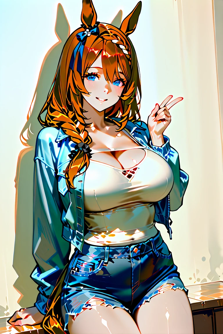 ((highest quality)), ((masterpiece)), (be familiar with),One female,{{nsfw}},Erect nipples,(Sleeveless shirt),pants,Bewitching Smile