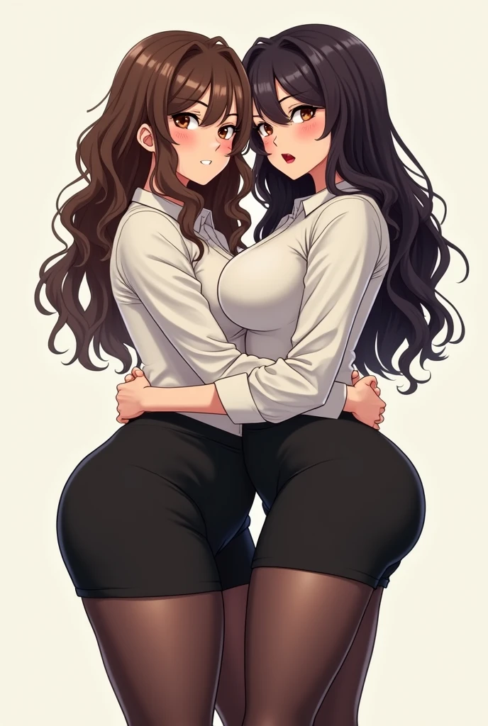 (Curvy:1.8), latina, (straight black hair), (wearing a plaid micro skirt:1.4), (tan skin:1.4, (hourglass shape), (thick thighs:1.6), gigantic