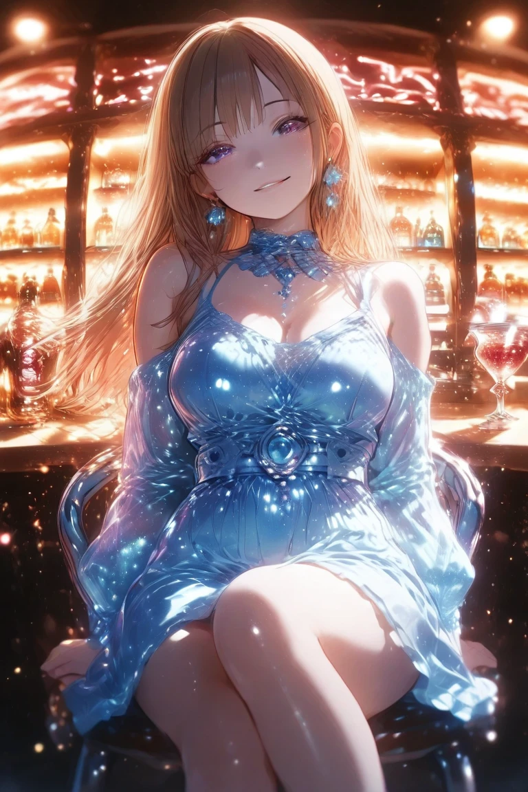 best quality, masterpiece, Ultra-high resolution, Reality, 1 Girl, Off-shoulder, Smile