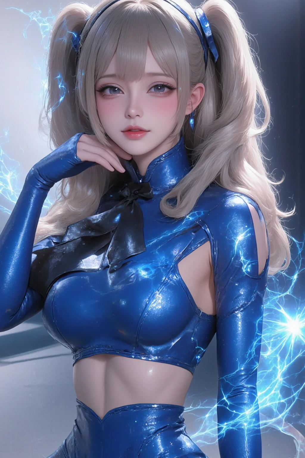 (full body,legline,cowboy shot,solo:1.331),(8k,hdr,highres,absurdres,best quality, masterpiece:1.2),(raw,realistic, photo-realistic:1.37),high saturation,ultra-detailed scene,
1girl, a ultra-delicate and ultra beautiful
(mirko, bunny ears, muscular female, leotard, fur collar, gloves)
and (extremely detailed perfect eyes),
shiny gradient antenna (blonde hair),
(ultra beautiful shy cute hot sexy sultry flirting erotic facial expressions)
on her extremely detailed perfect symmetric very gorgeous faces
and (collarbone, thigh highs, feet, angry, cleavage, navel, covered nipples:1.21)
and (light smile)
and (scar on cheeks)
(ultra beautiful shy cute hot sexy erotic kicking in the air pose) in (midnight cyberpunk city:1.331),