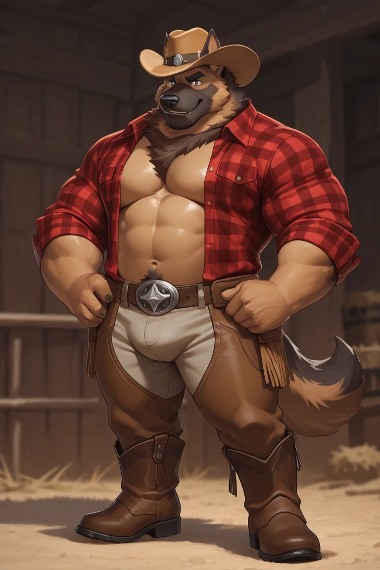 furry, anthro, rottweiler:1.5, solo, average male, his penis is short fat saggy and foreskin, he is hidden inside the farm while do a handjob, standing inside a farm:1.2, he is using a cap and a bandana, dripping, naked, leak of cum:1.8, penis of cum:1.8, cum in everywhere:1.2, cum on belly:1.3, super detailed, detailed face, best art, 8k, vibrant, by snowskau:0.4, by taran fiddler:1.8, by RedRusker:1.8, art stile, 3D, halfbody,