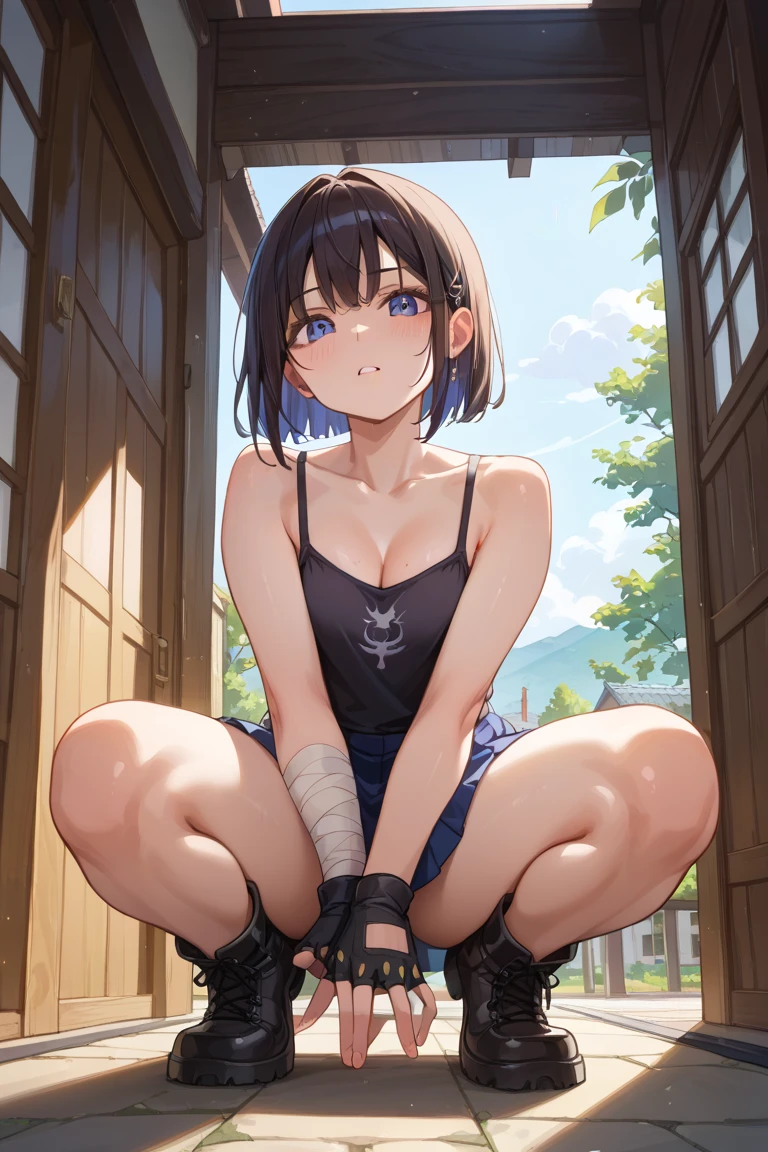 Outdoor masturbation,Girl inserts panties with vibrating tool ,Vaginal fluid splashes from panties,Split legs,Open your thighs left and right,Squat,Positive perspective,Incontinence,Fluid flows from the base of the thigh,1girll,Torn panties,Split legs,Squat,Open your thighs left and right,orgasmc